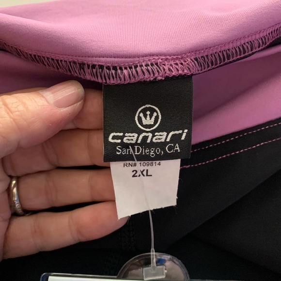 CANARI Black & Lilac Cycling Vogue Knicker Shorts - NWT - Picture 11 of 15